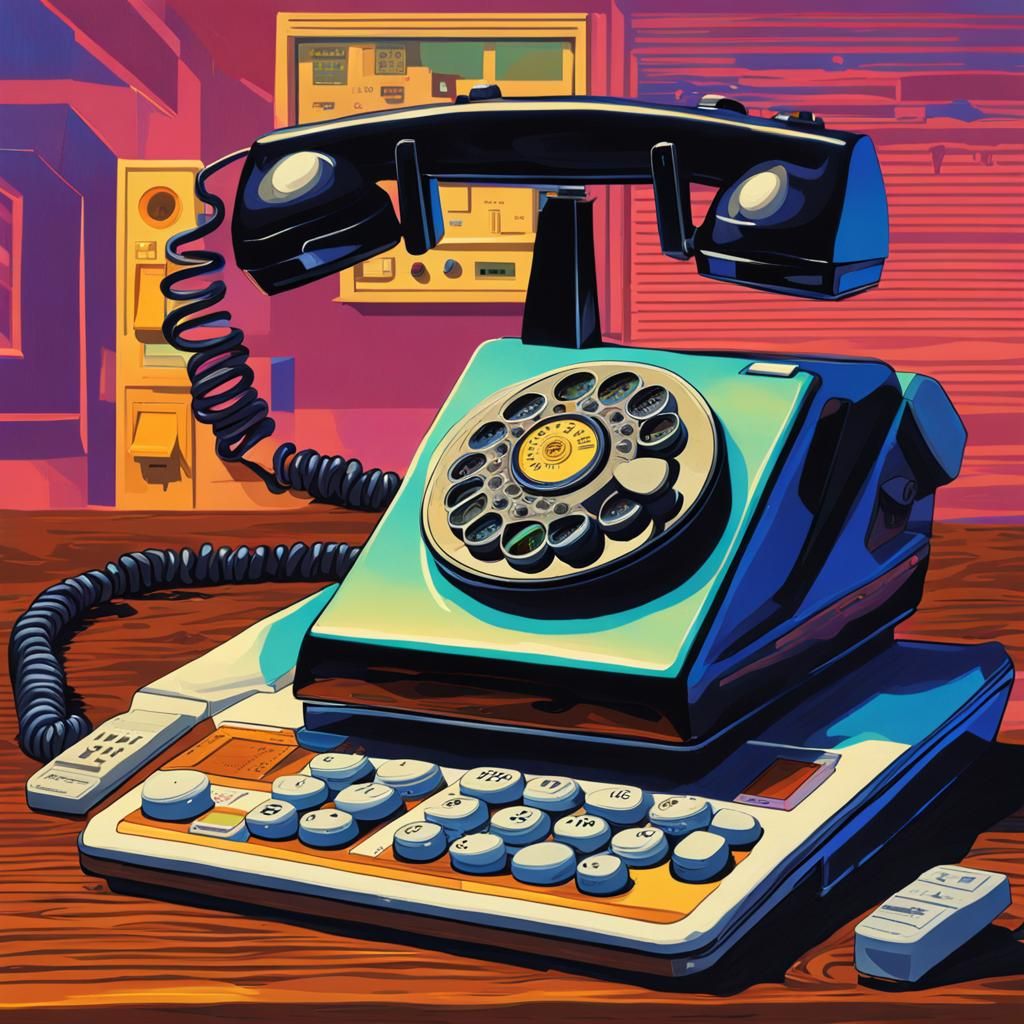 Vintage Tech Still Life in Hyperrealistic Style
