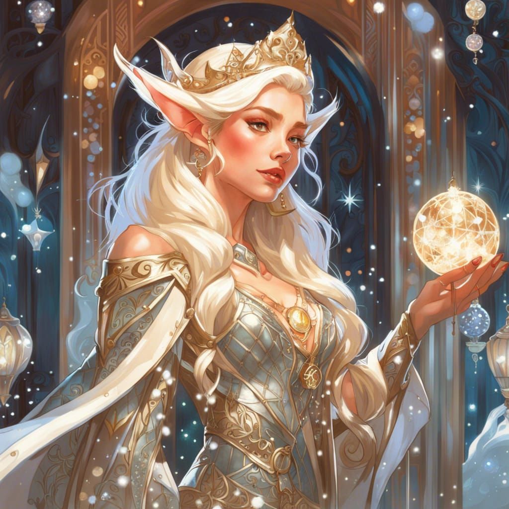 Enchanted Elf in Hyper-Realistic Digital Art Style
