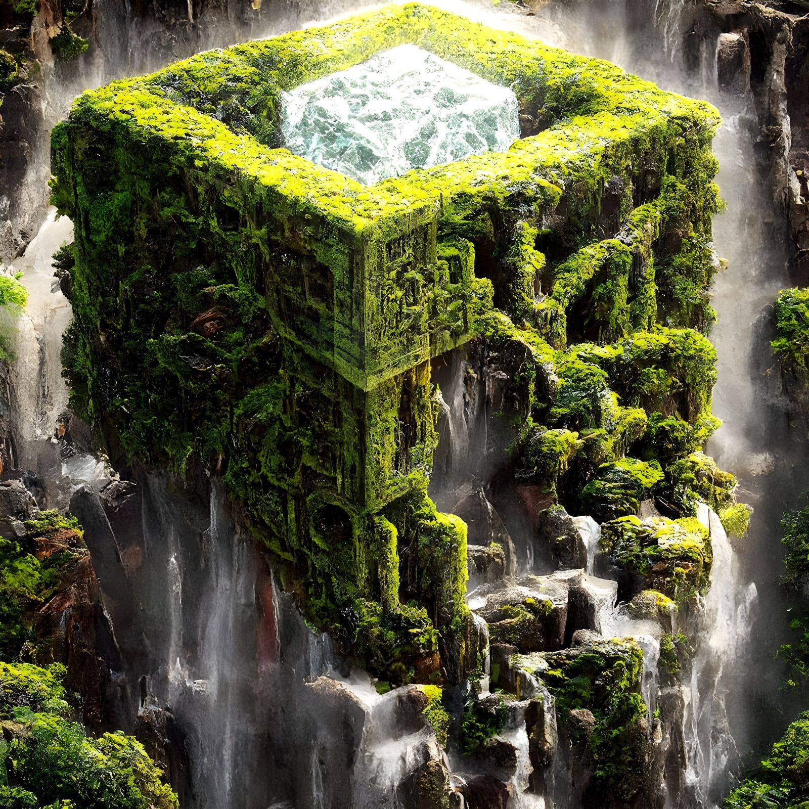 Waterfalls of the Mighty Cubic Maze