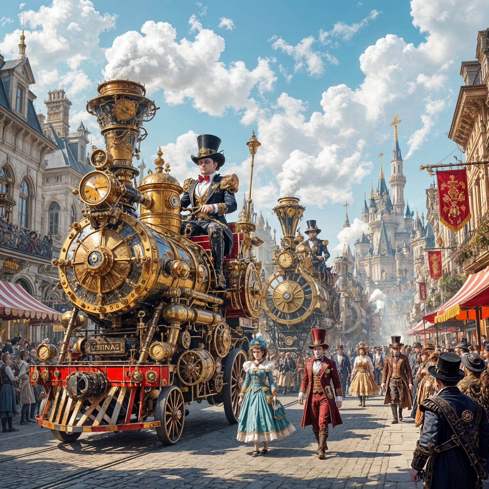 Clockwork Carnival Day: Steampunk Parade with Mythical Float...