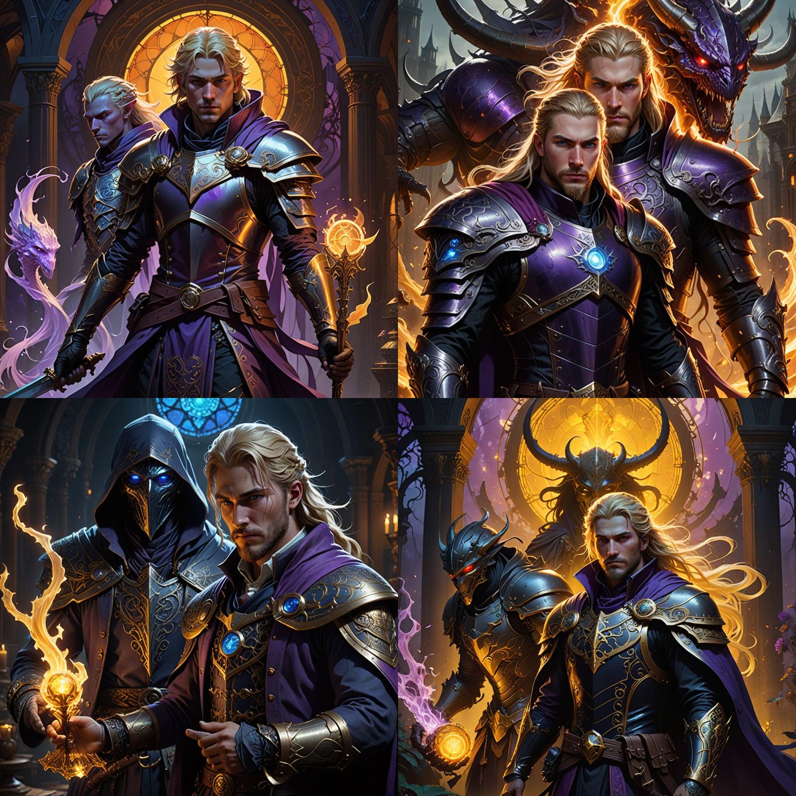 Dark Fantasy Alchemist Hero Defends Realm from Mindflayer