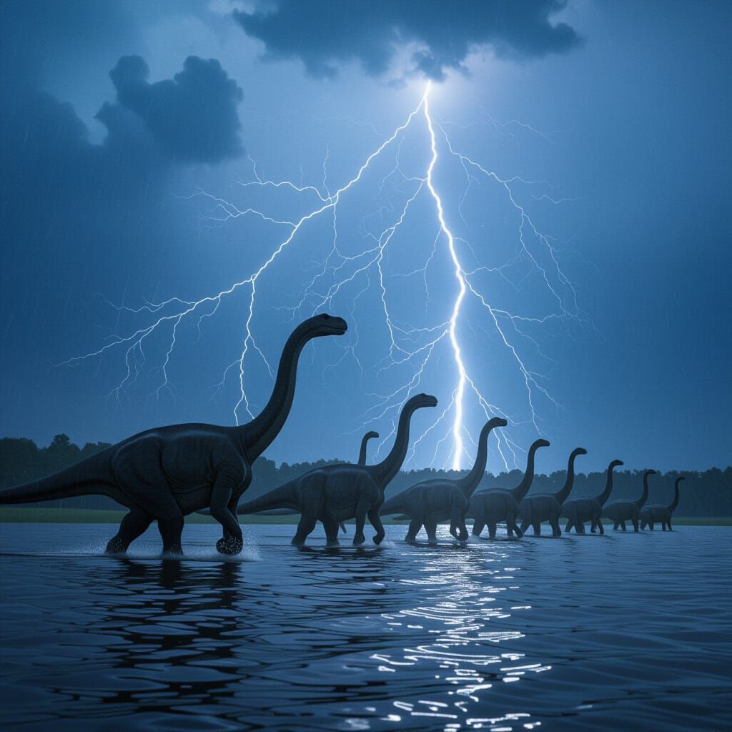 Epic cinematic scene