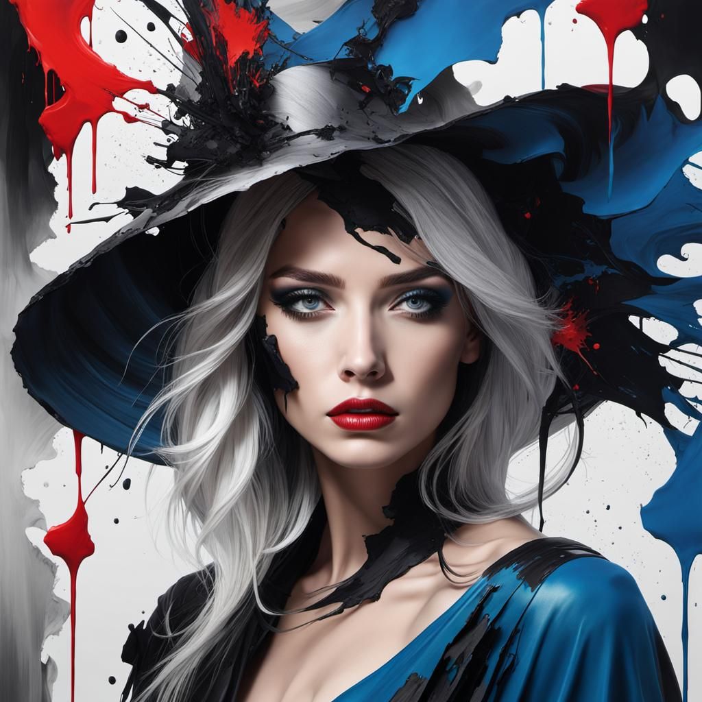 Abstract Portrait: Torn Face in Digital Matte Painting