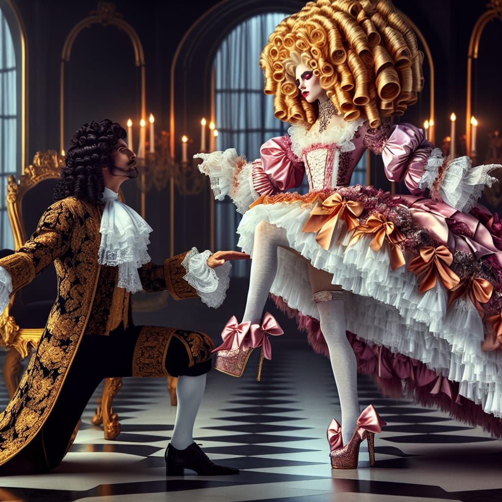 Maid's Deep Curtsey for Vampire King