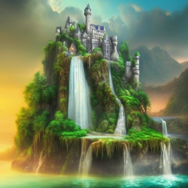 Epic Pearl Waterfalls on Mountain