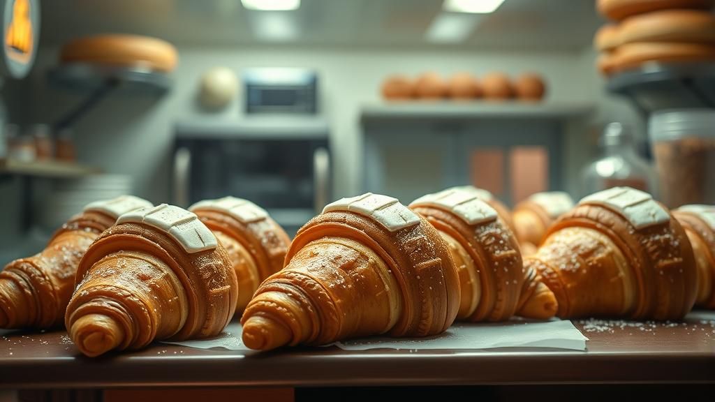 Sci-Fi Retro-Futurist Croissant Redesign at Bakery