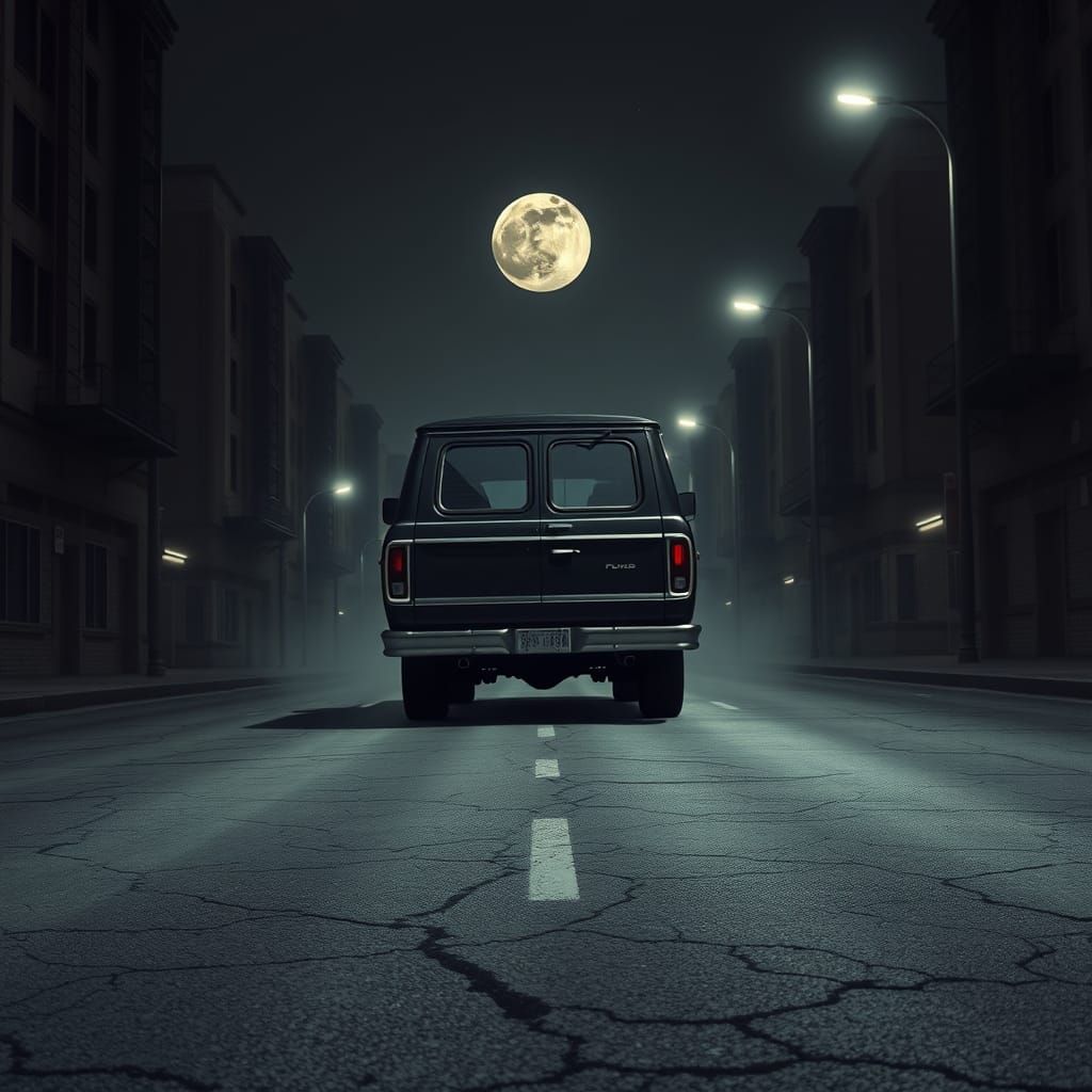 Cyberpunk Monolith Dominates Deserted Cityscape