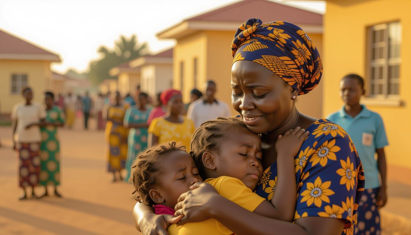 Joyful Reunion in Nigerian City as Families Embrace