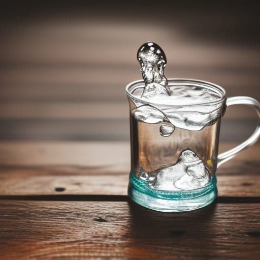 Icy Drink in Ornate Glass: Professional Photography