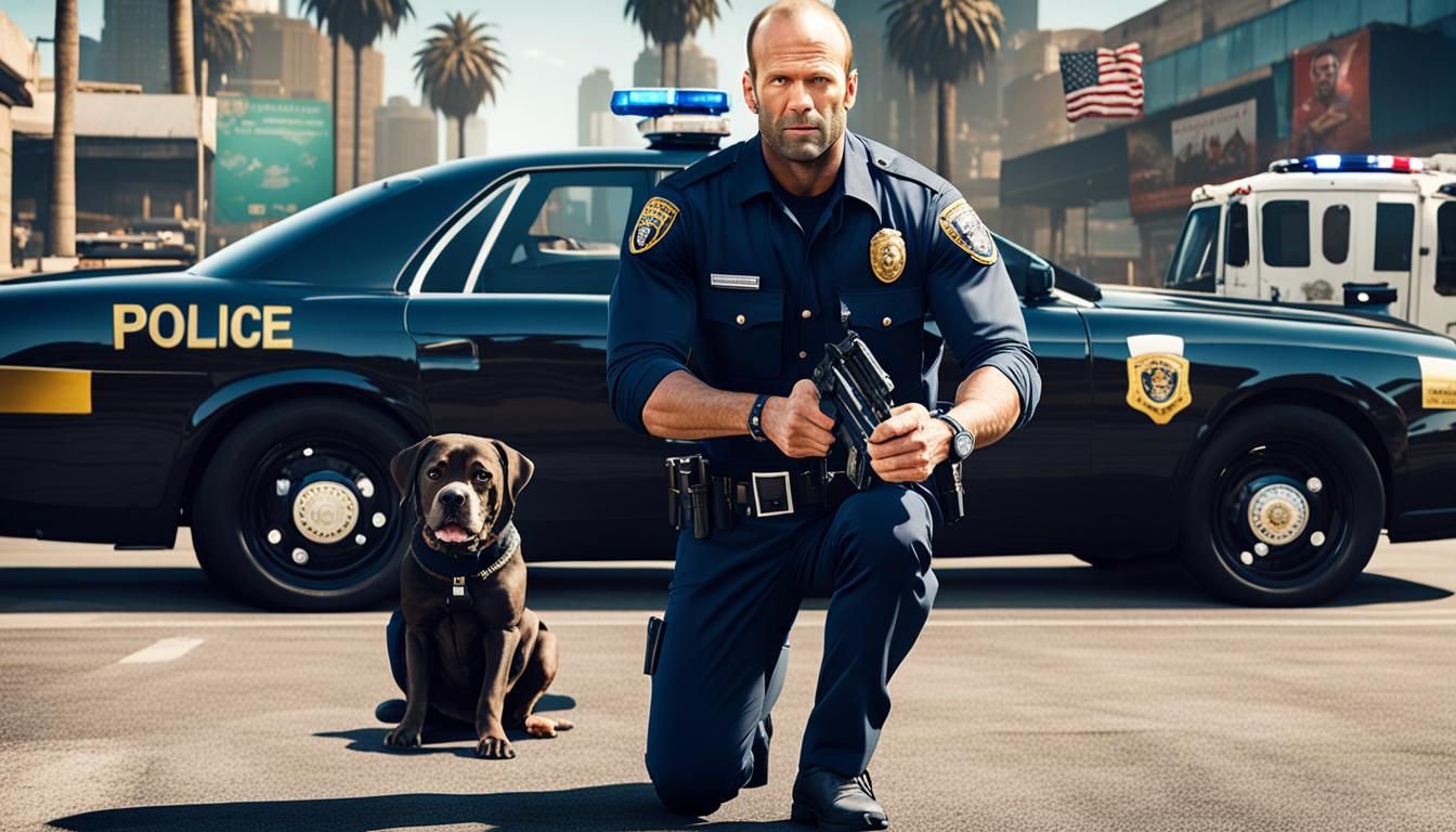 Jason Statham as GTA V Police Officer