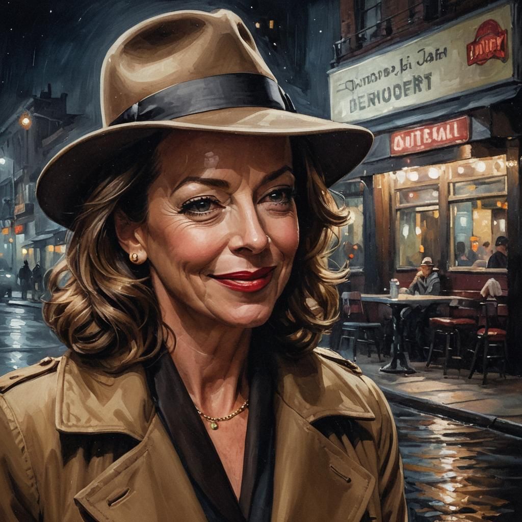 Allison Janney in Film Noir Portrait