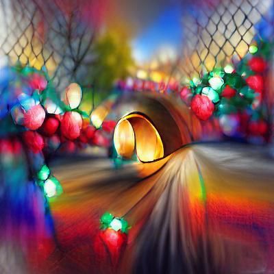 Festive Christmas Lights Display