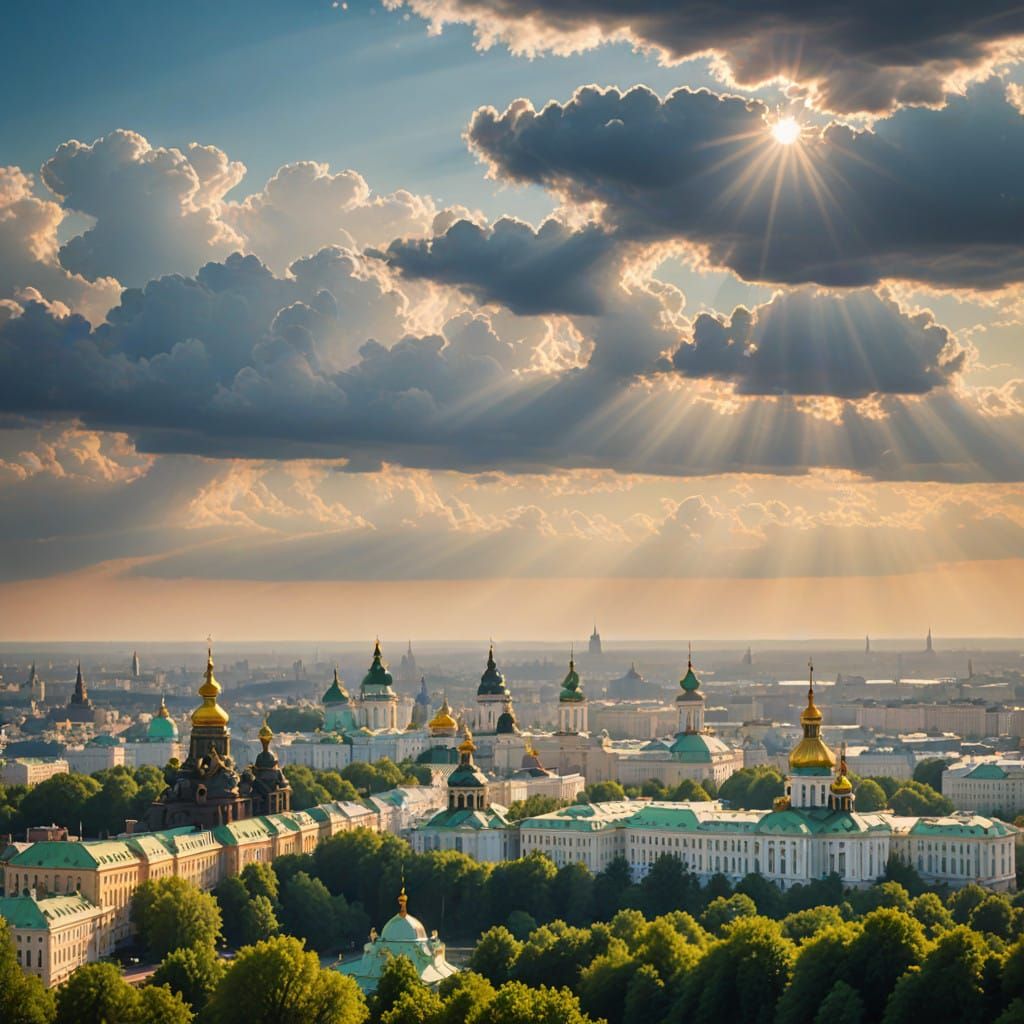 Ethereal Kyiv Landscape in Soft Focus