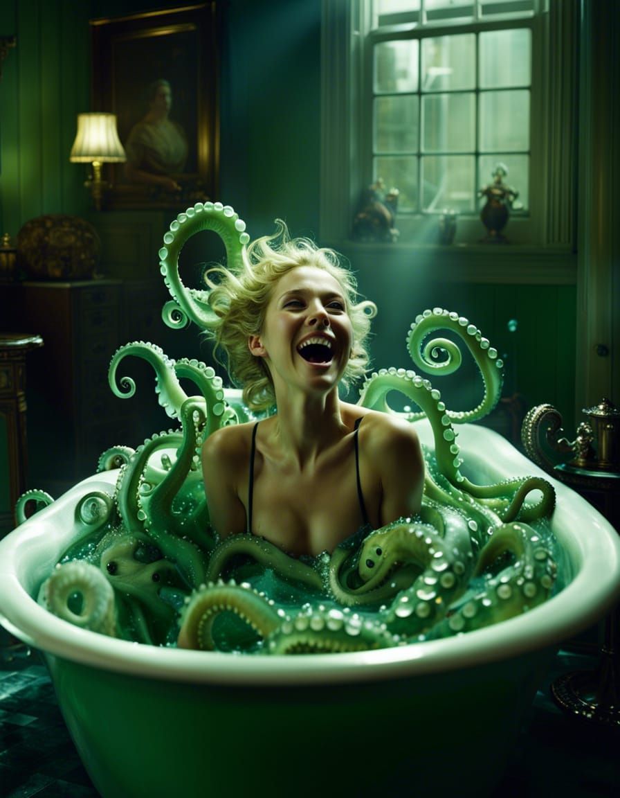 The whimsical Miss Lovecraft enjoys the end of the day...