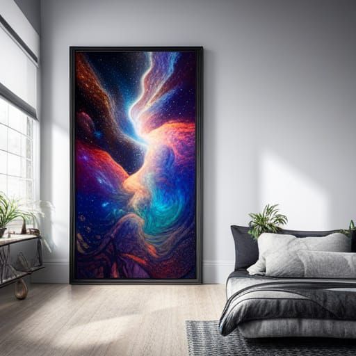 Magic Land: Holographic Astral Cosmic Illustration