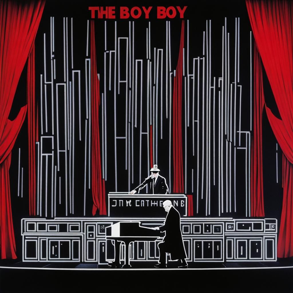 Pet Shop Boys Singer on Stage in Dim Light