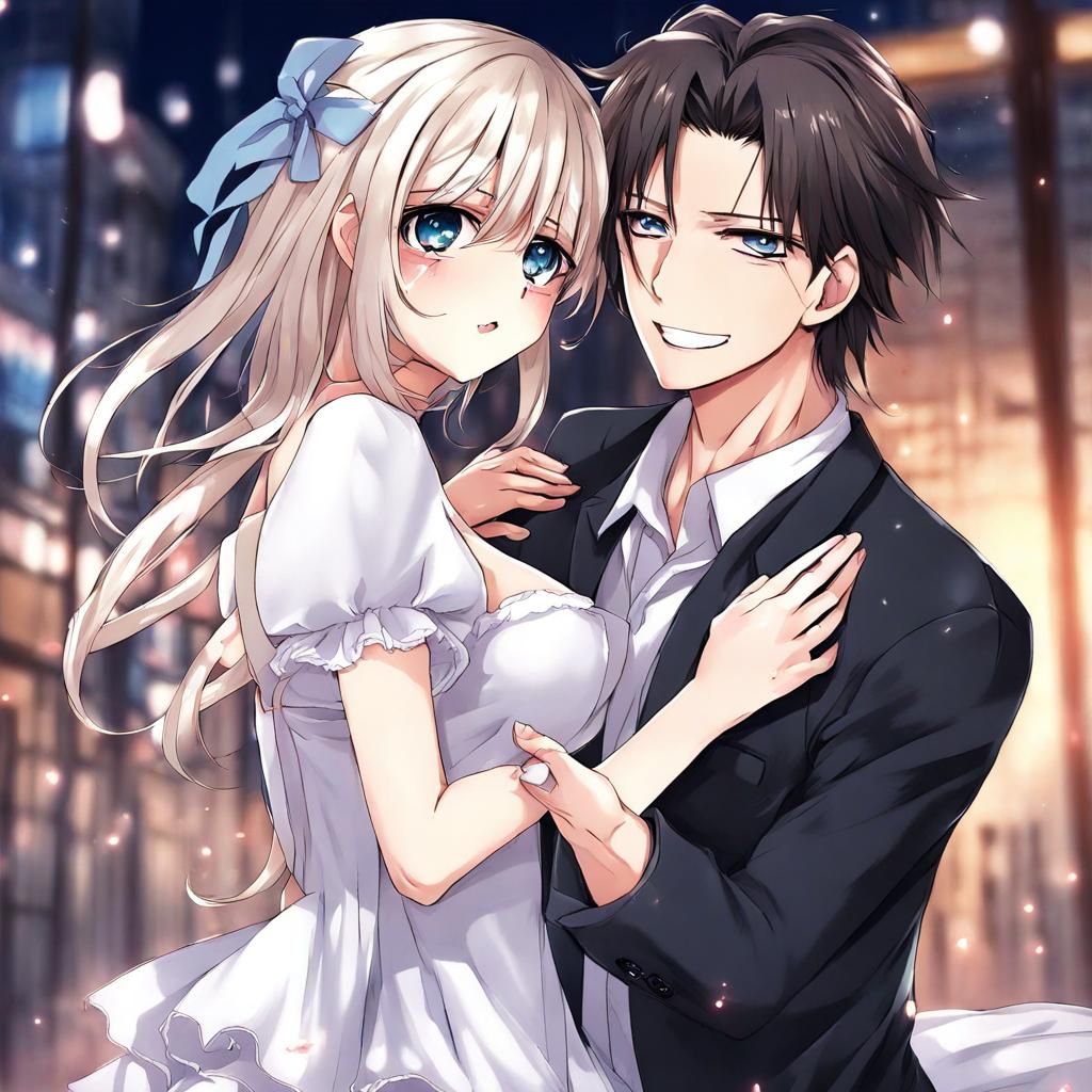 Man Transforms to Woman in Anime Style