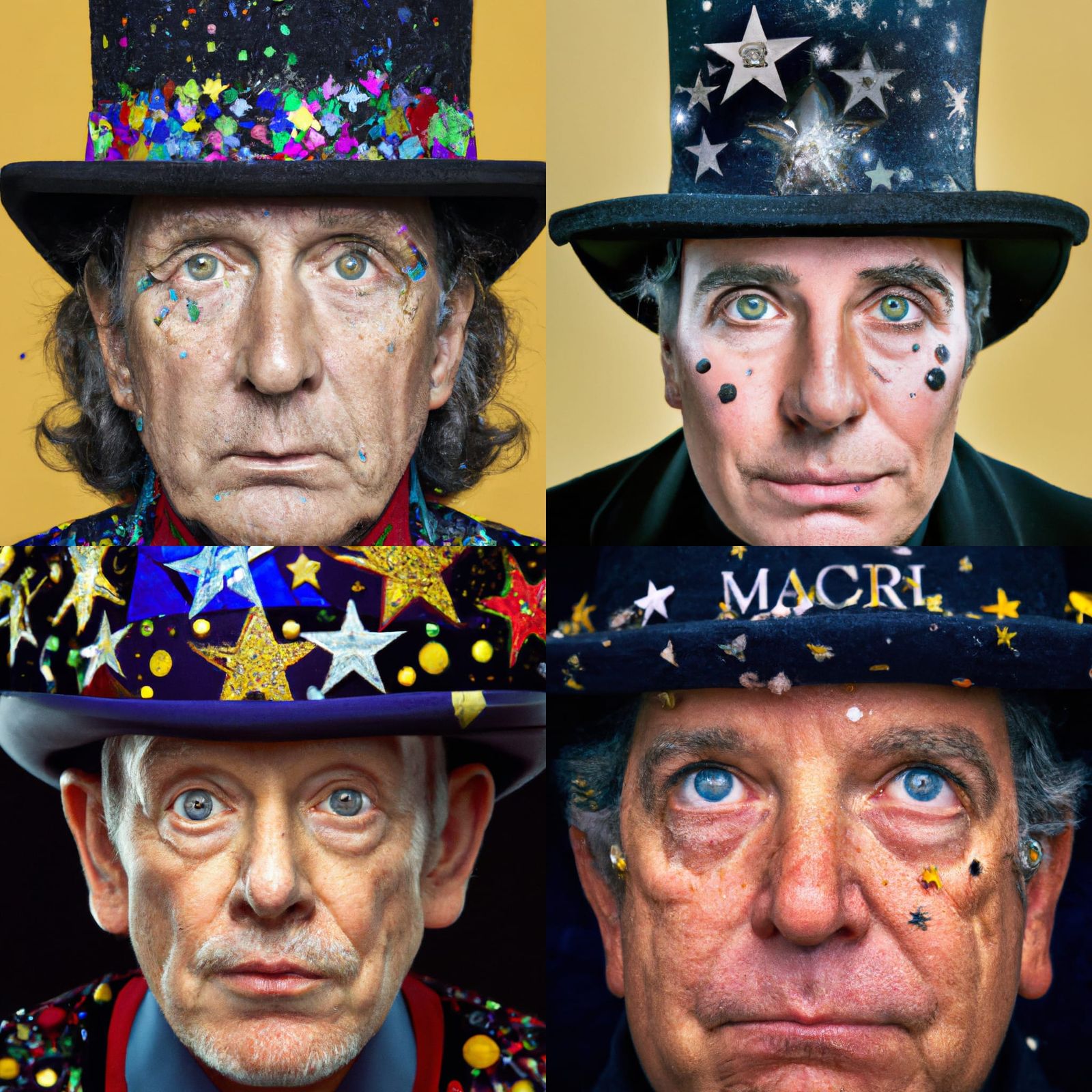 Hypnotic Magician Portrait with Intricate Details