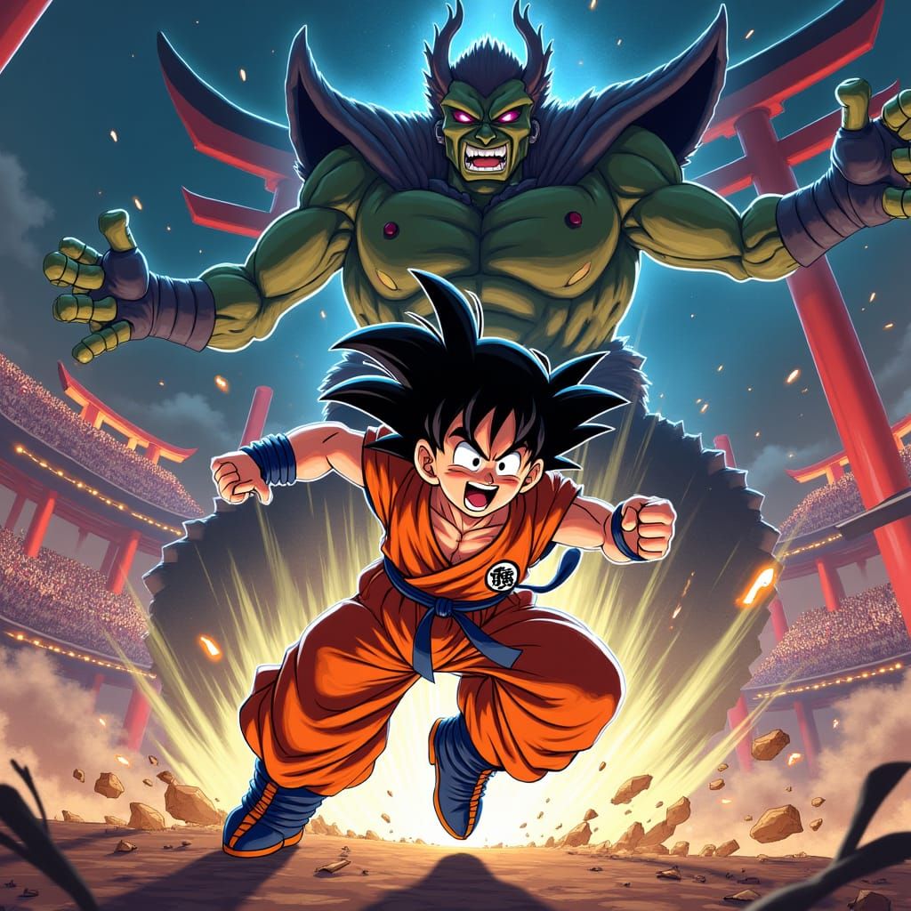 Goku vs. Piccolo: Anime-Style Showdown