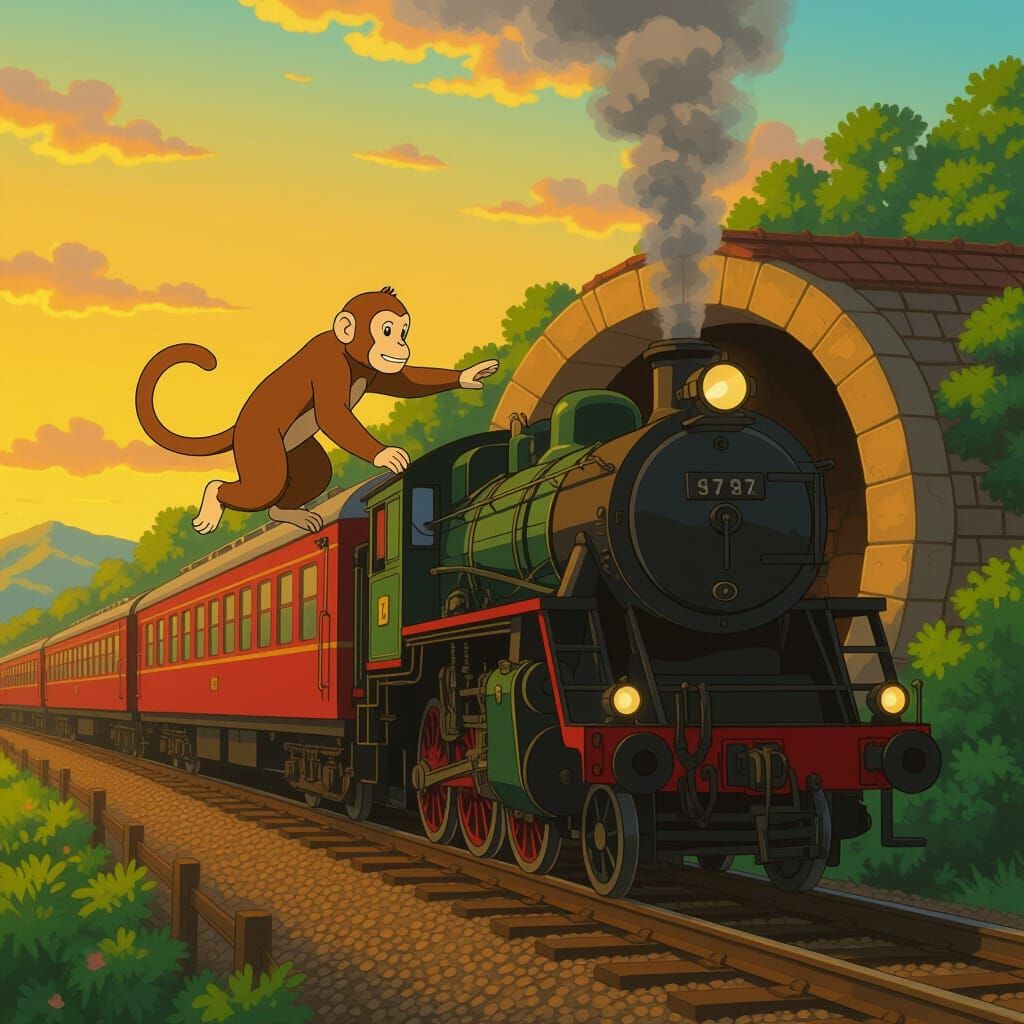 Monkey Warns Train Driver of Tunnel Collapse