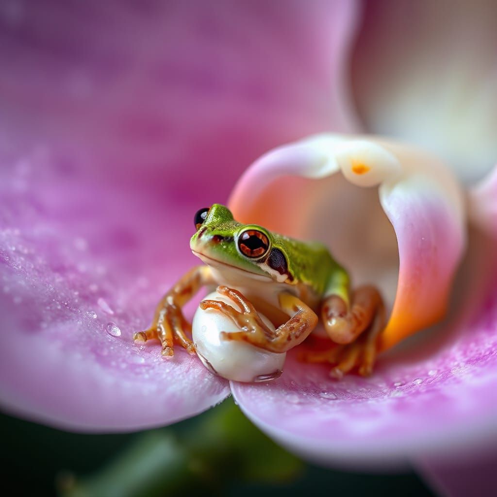 Tropical Frog Jewel: Macro Photography