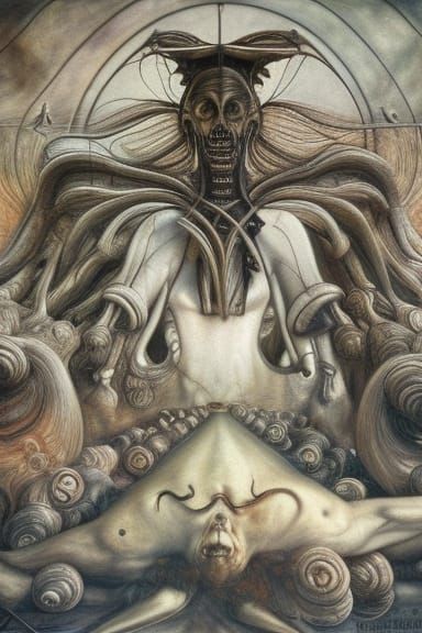 Death on Pale Horse: Surreal Vision by H.R. Giger