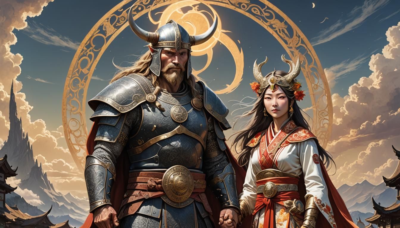 Vidarr and  Amaterasu