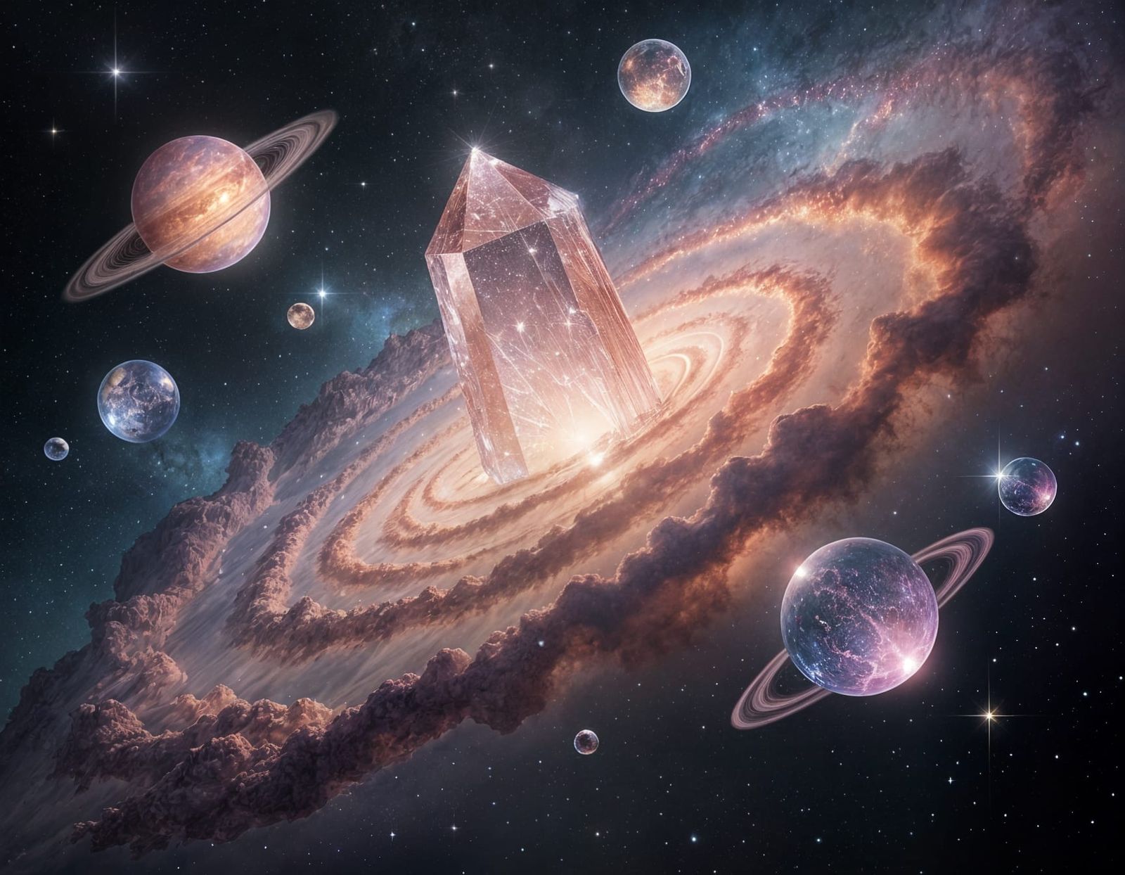 Rose Quartz Galaxy Nucleus