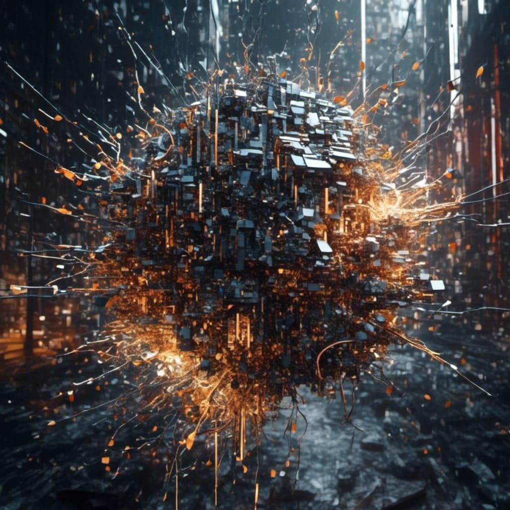 Hyperrealistic 3D Interface in Science Fiction Scene