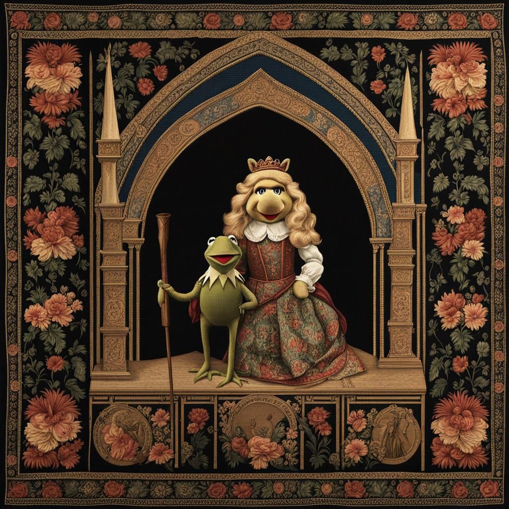 Jean Bondol apocalyptic muppet tapestry