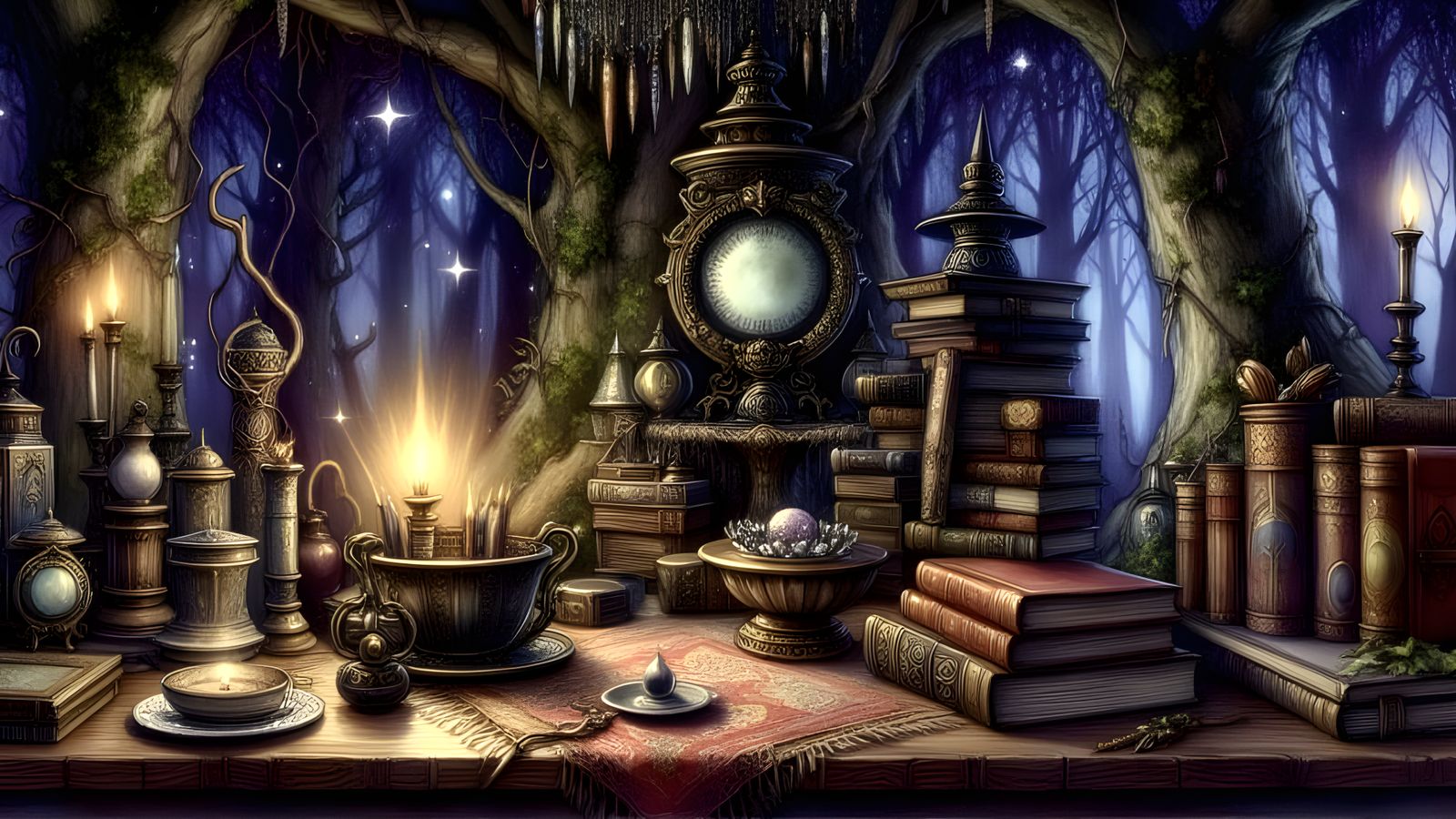 Eldritch Cathedral in Vibrant Gothic Art Style