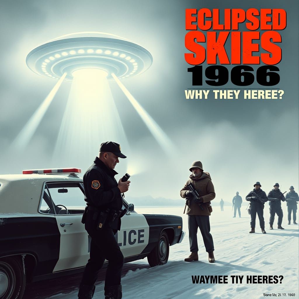 Eclipsed Skies 1966: Sci-Fi Horror Movie Poster