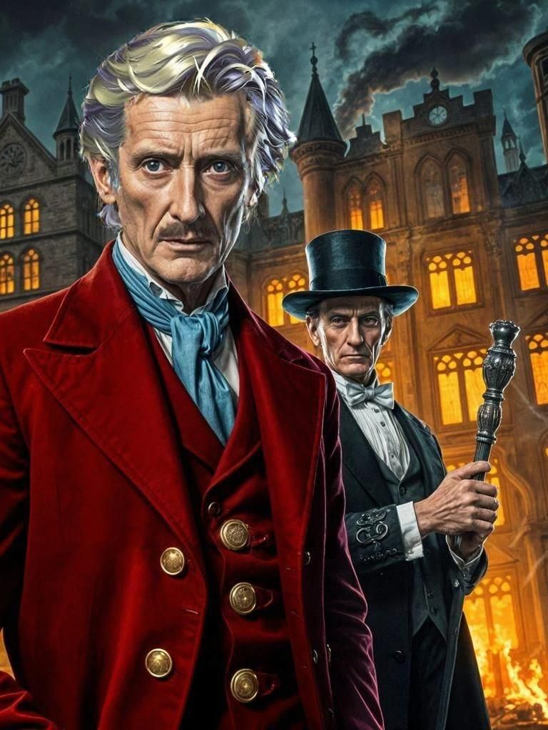 Hammer Horror Film Still: Doctor Who and Frankenstein