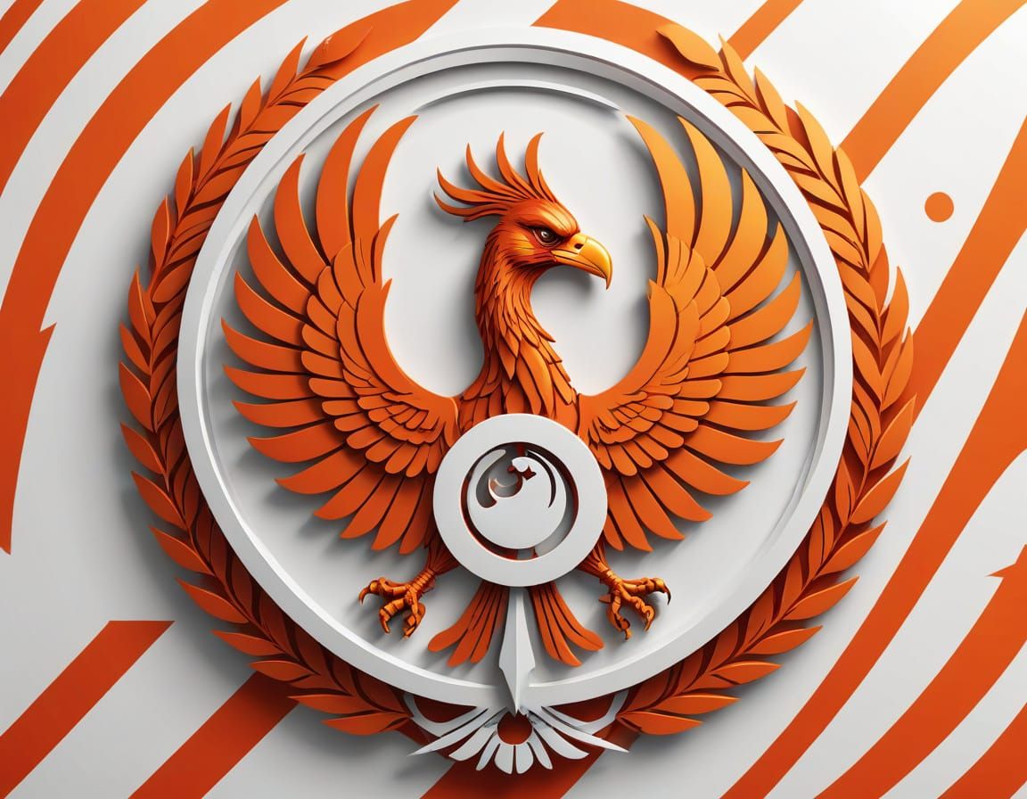 Rebel Alliance Phoenix Logo on White Banner