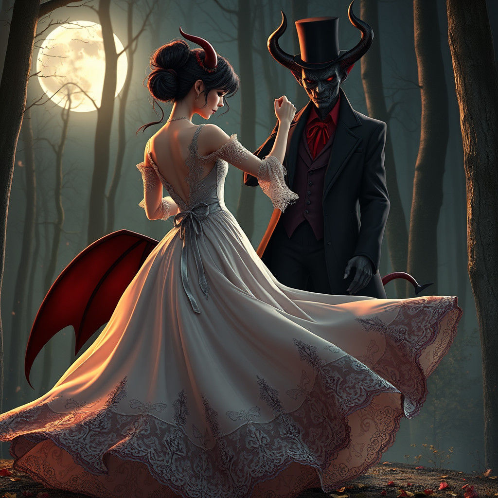 Dancing with the Devil in Mystical Forest
