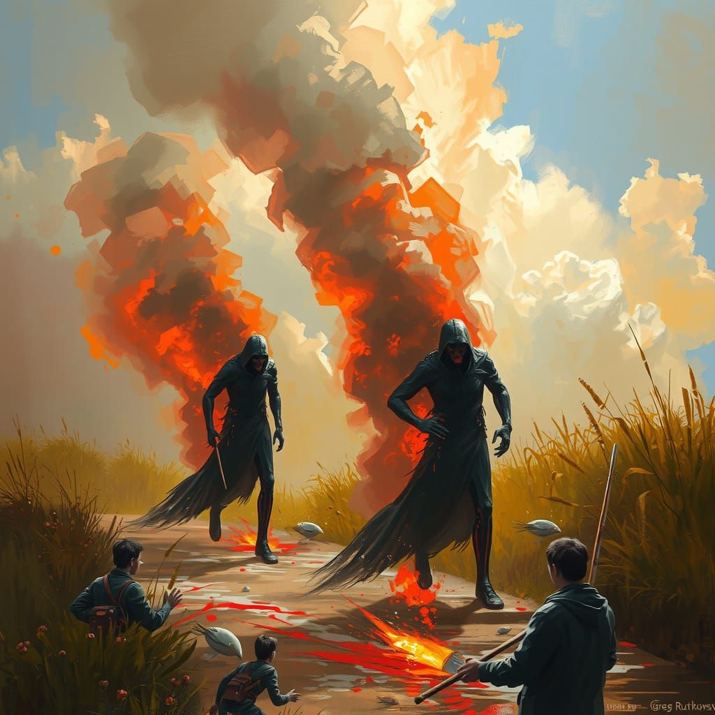 Sinister Summer Object Painting