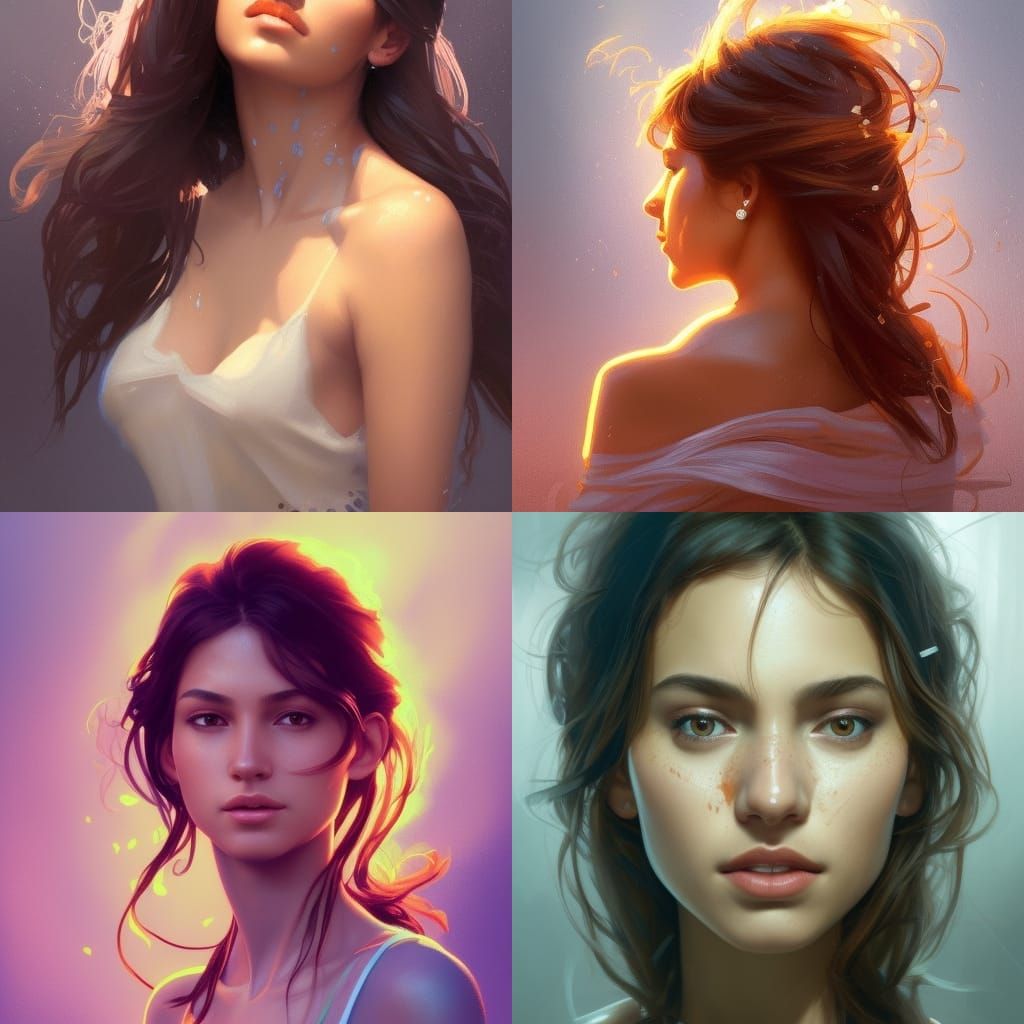 Hyperdetailed Portrait of a Latina Girl