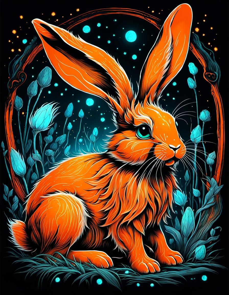 Big orange bunny
