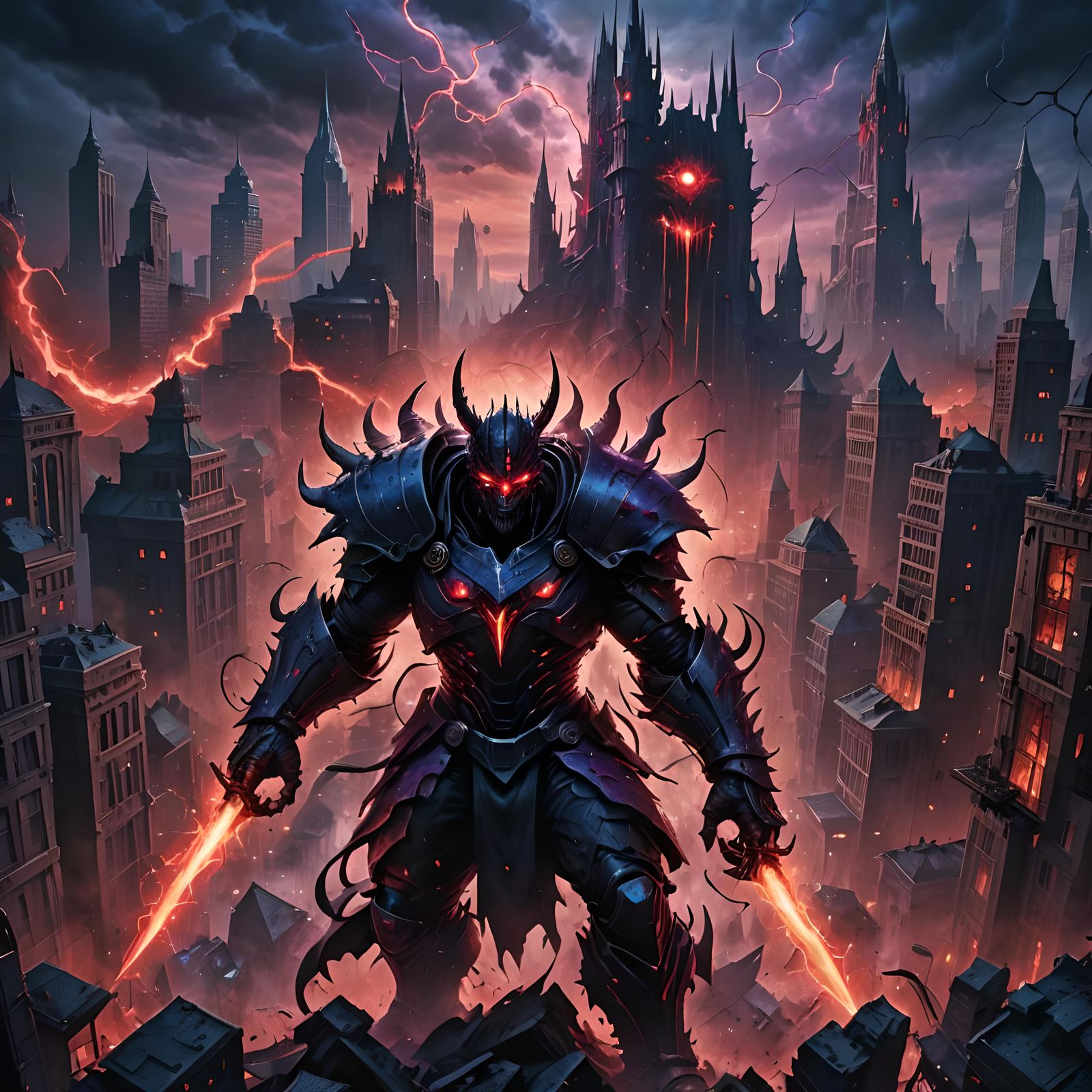 Menacing Villain Exudes Power in Fantasy Concept Art