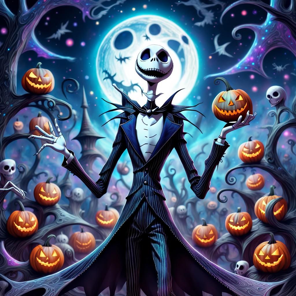 Jack Skellington's Holographic Halloween, Astral Illustratio...