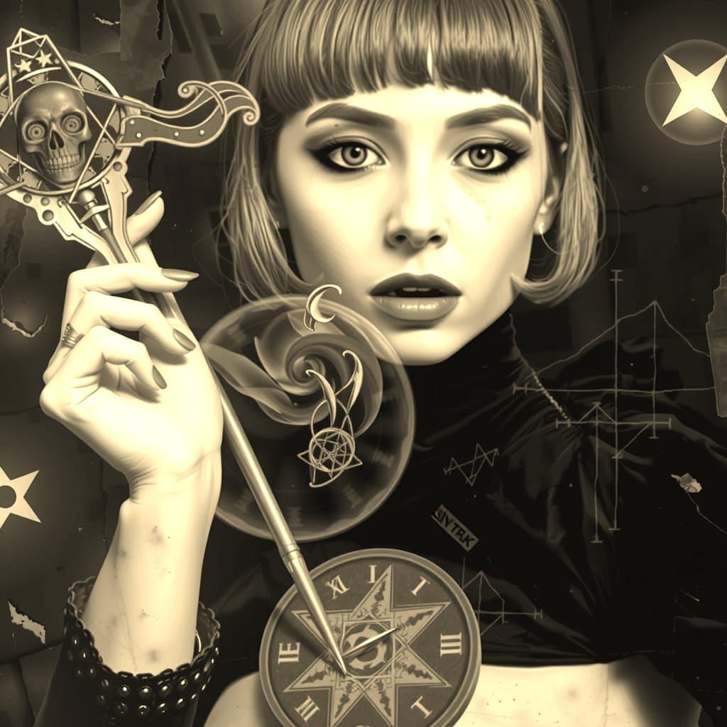 Ethereal Goth Singer on Decaying Band Poster