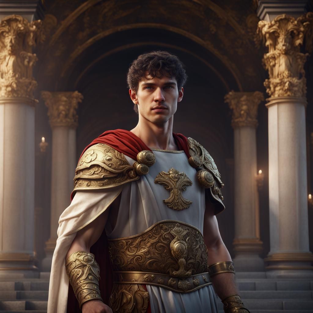 Young Roman Emperor: Detailed Matte Painting