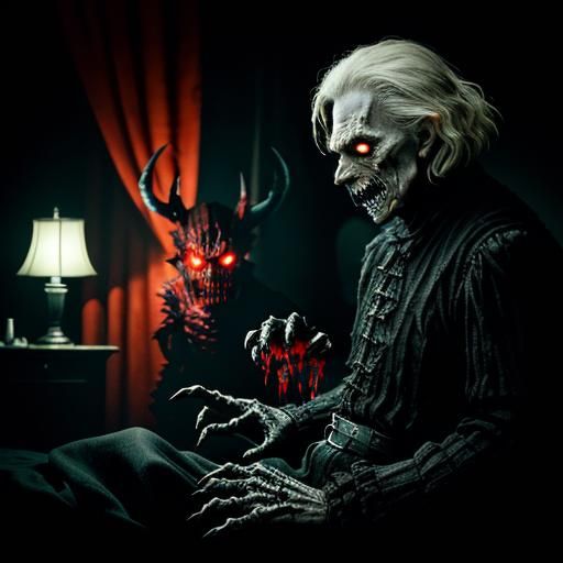 Terrifying Undead Demon Shapeshifting in the Dark