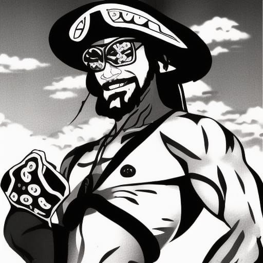 Macho Man Randy Savage as Anime Submariner