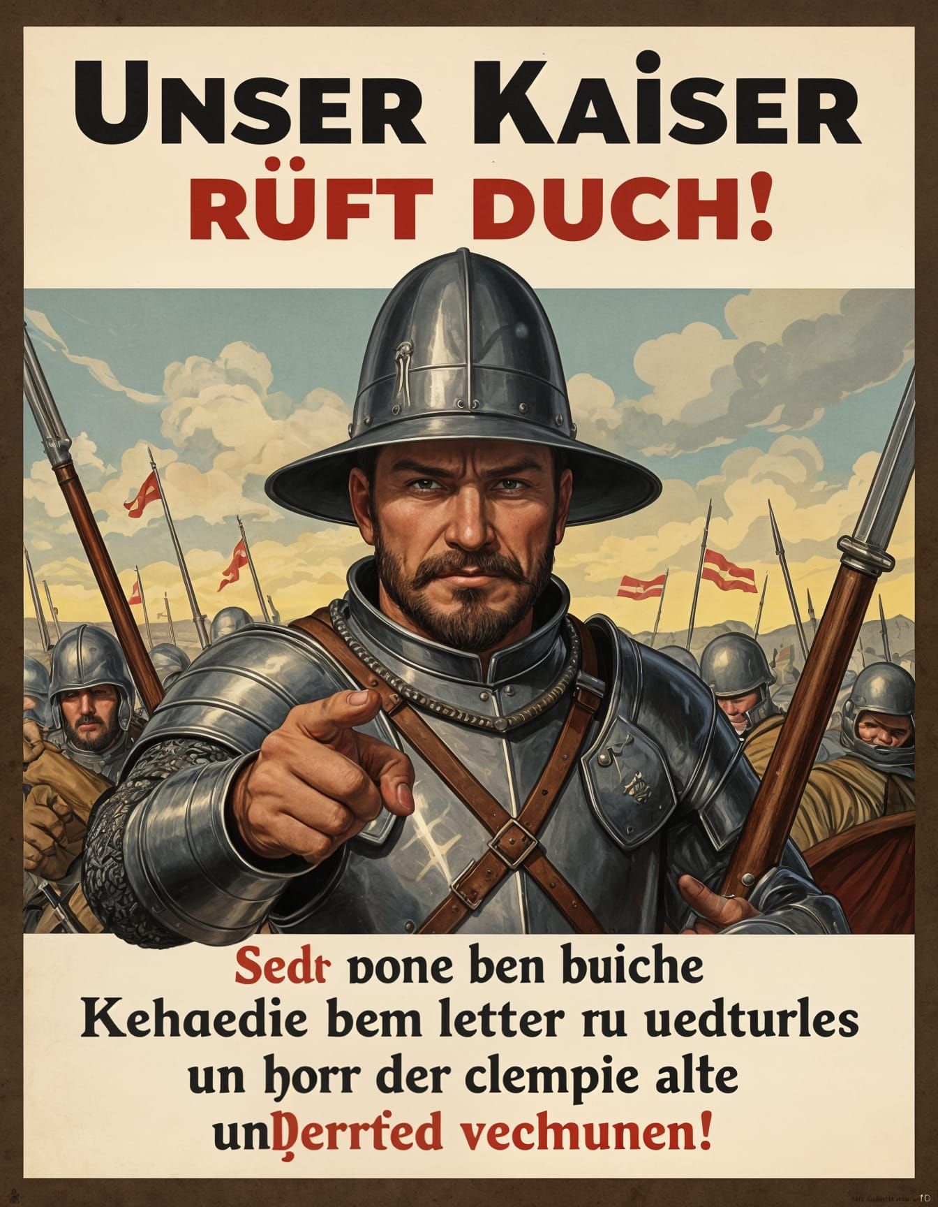 Medieval Mercenary Recruitment Poster