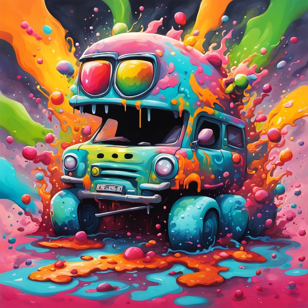 Vibrant Graffiti Art: Ugly But Cute