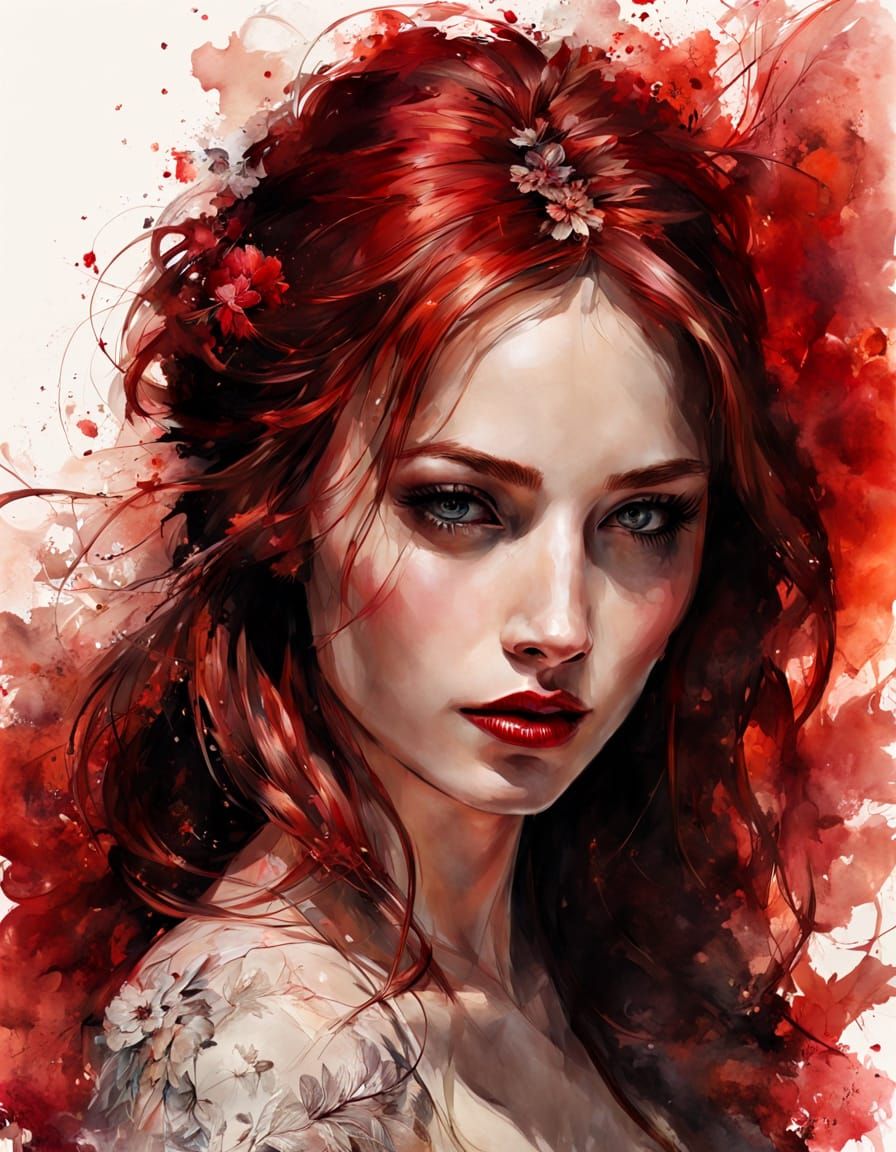 Confident Beauty in a Luxurious Setting