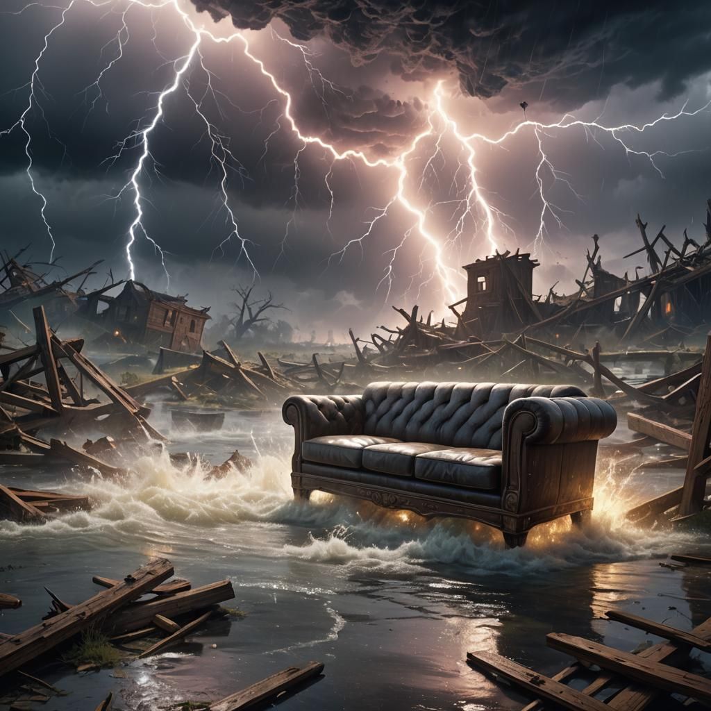 Couch on Battlefield: Water Battle Concept Art