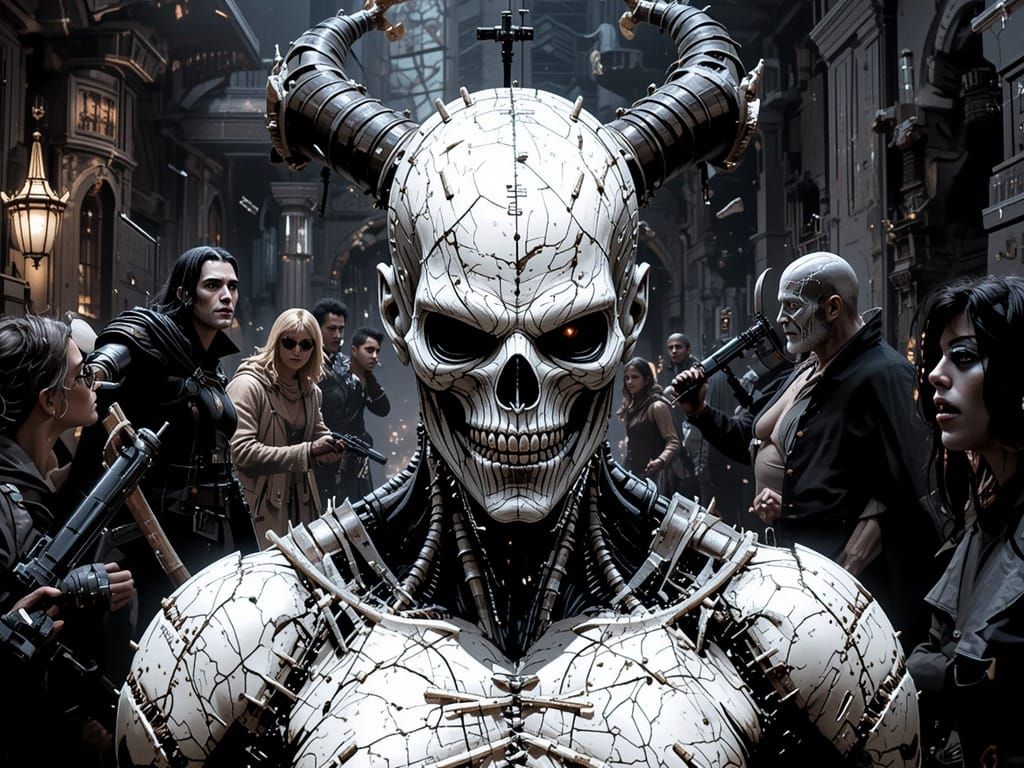 Cyberpunk Prometheus in Dark Rebellion