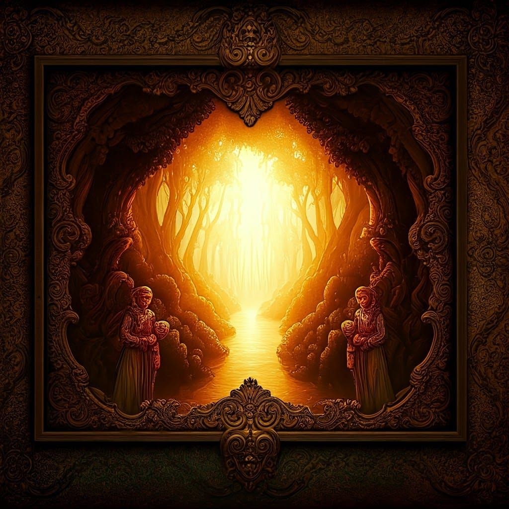 Surreal Dreamlike Scene in Vibrant Colors